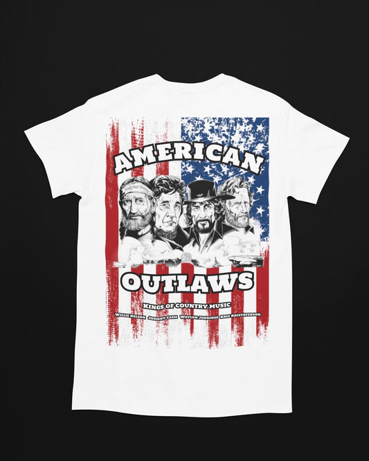 American Outlaws Tee White